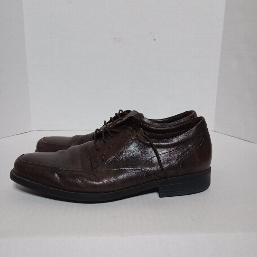Fluchos Brown Leather Lace Up Oxford Casual Walking Comfort Shoes 44 Mens Spain